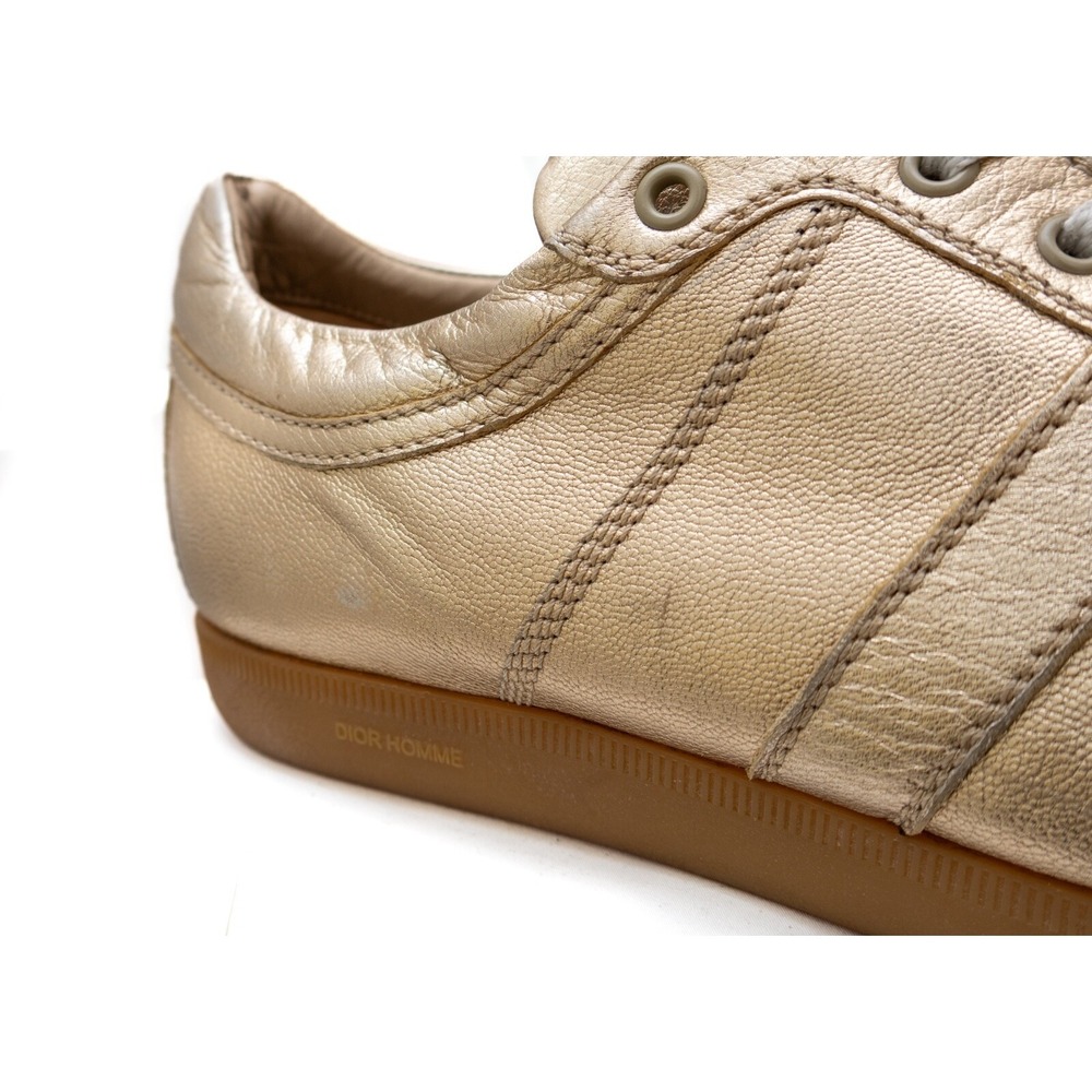 RARE VTG Dior B16 by‎ Hedi Slimane collector Gold Sneaker Size US 10 - Picture 7 of 14
